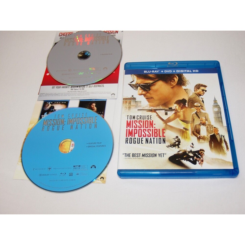 Mission Impossible Rogue Nation Blu-Ray & DVD Tom Cruise